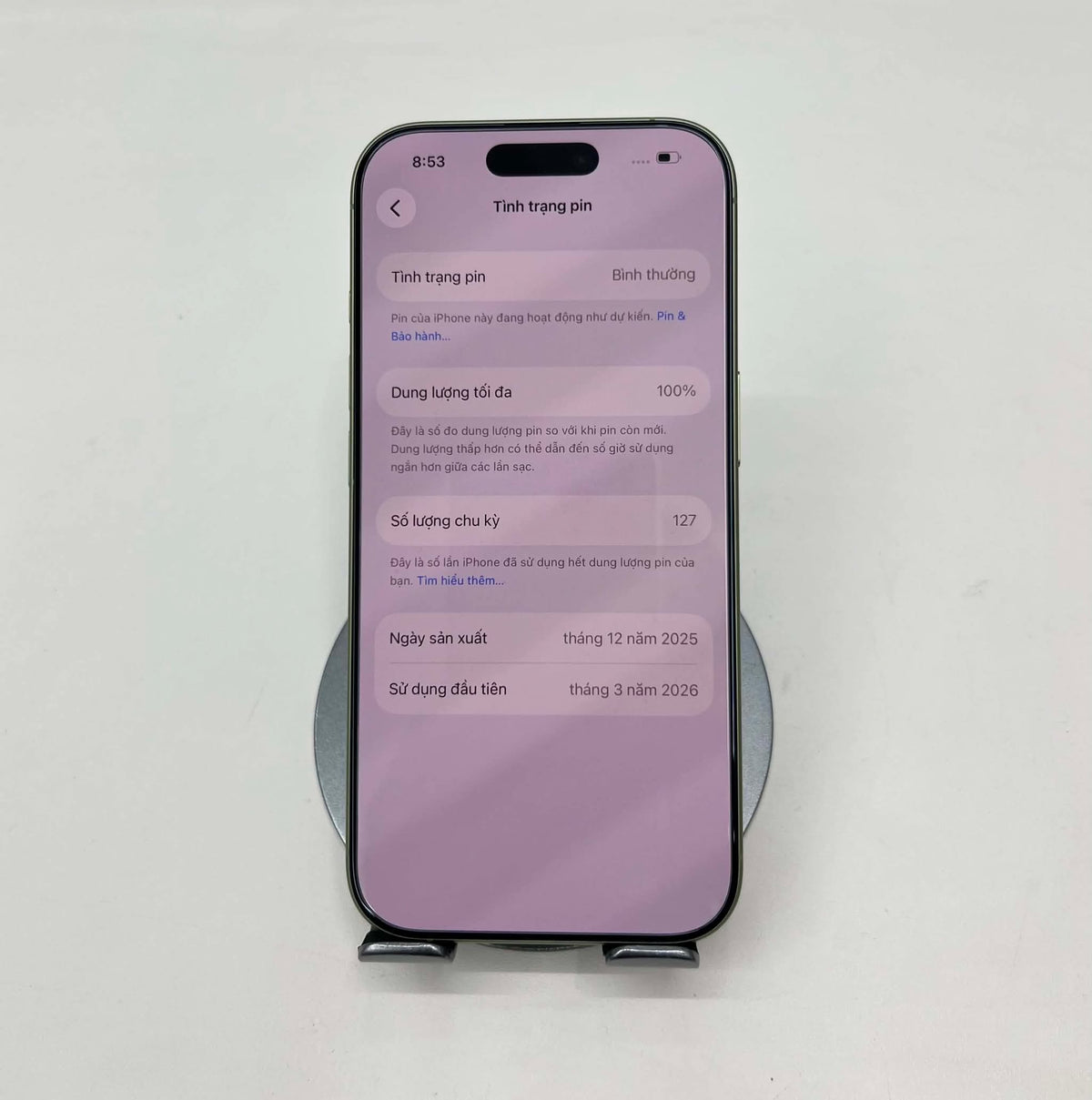 IPhone 17 bản 256GB Màu Xanh Lá - Pin 100% - 65448