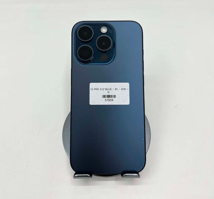 IPhone 15 Pro 512gb Màu Blue - Pin 81% - 57934 - A-