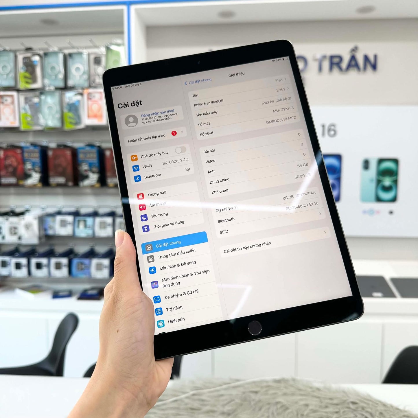 IPad Air 3 64gb Xám - Pin 95% - XLMPD A-*