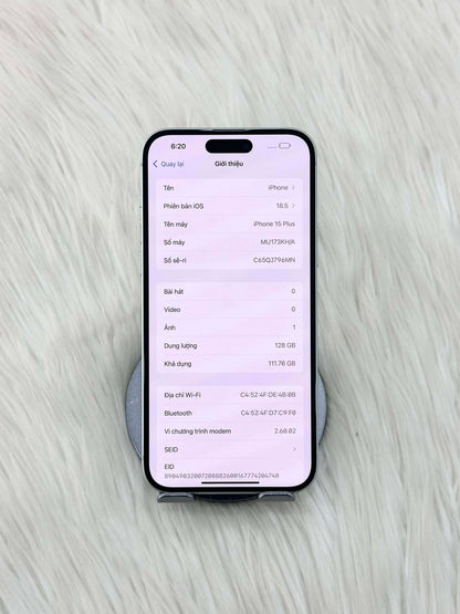 IPhone 15 Plus 128GB Màu Xanh lá - Pin 86% - 51294 TEKU A-