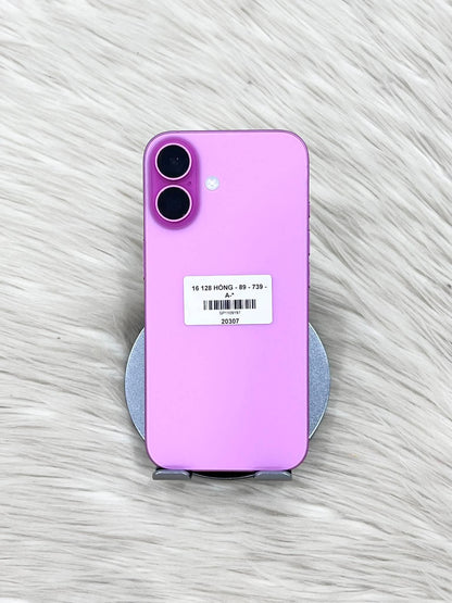 Iphone 16 128 Màu Hồng - Pin 89% - 20307 A-* TEKU