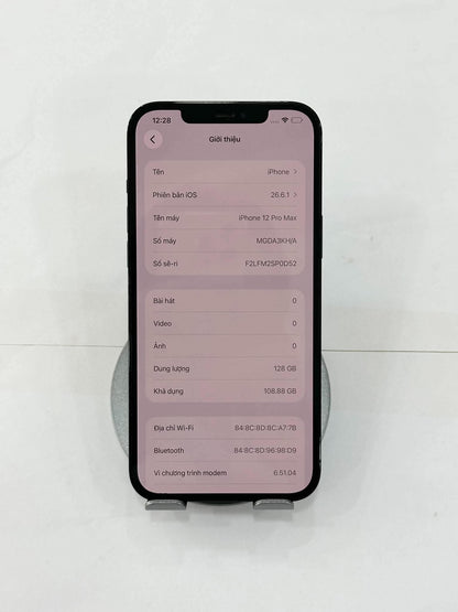 IPhone 12 Promax 128gb Màu Xanh blue -  Pin 82% - 16008 Teku