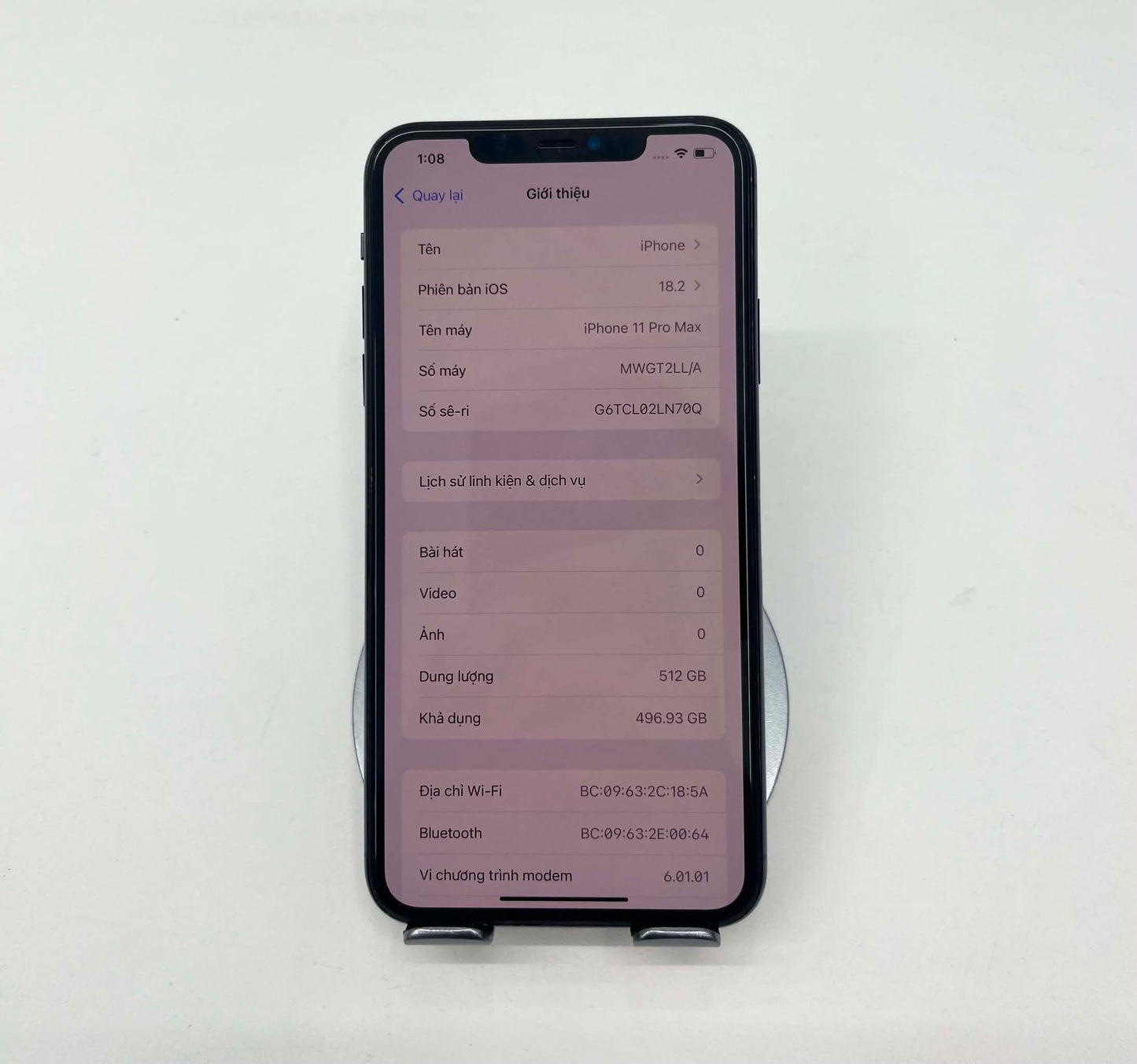 IPhone 11 Promax 512gb Màu Green - Pin thay mới 100% - 48725 - A-*