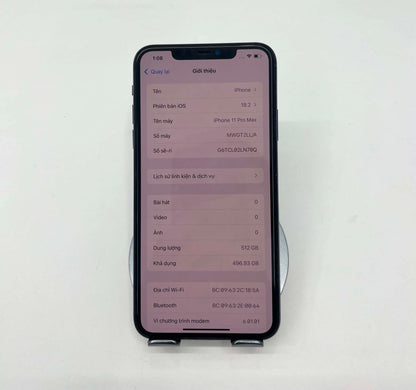 IPhone 11 Promax 512gb Màu Green - Pin thay mới 100% - 48725 - A-*