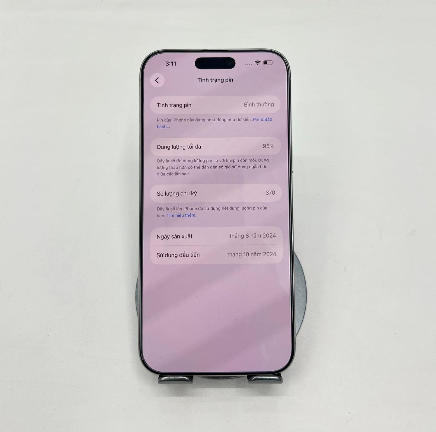 IPhone 16 ProMax 256gb Màu trắng - Pin 95% - 75091