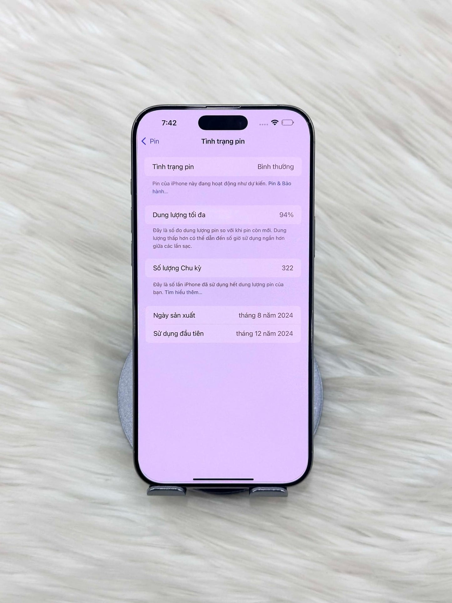 IPhone 16 ProMax 512GB Màu Titan - Pin 94% - 39006 TEKU