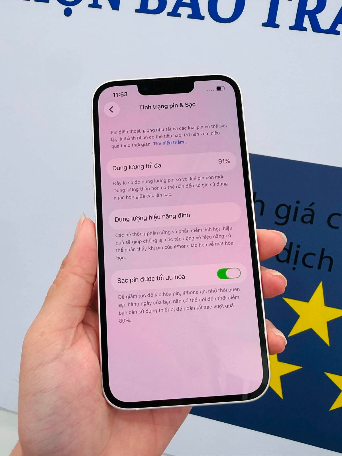 IPhone 14 bản 128gb Màu trắng - Pin 91% - 79531 Busan