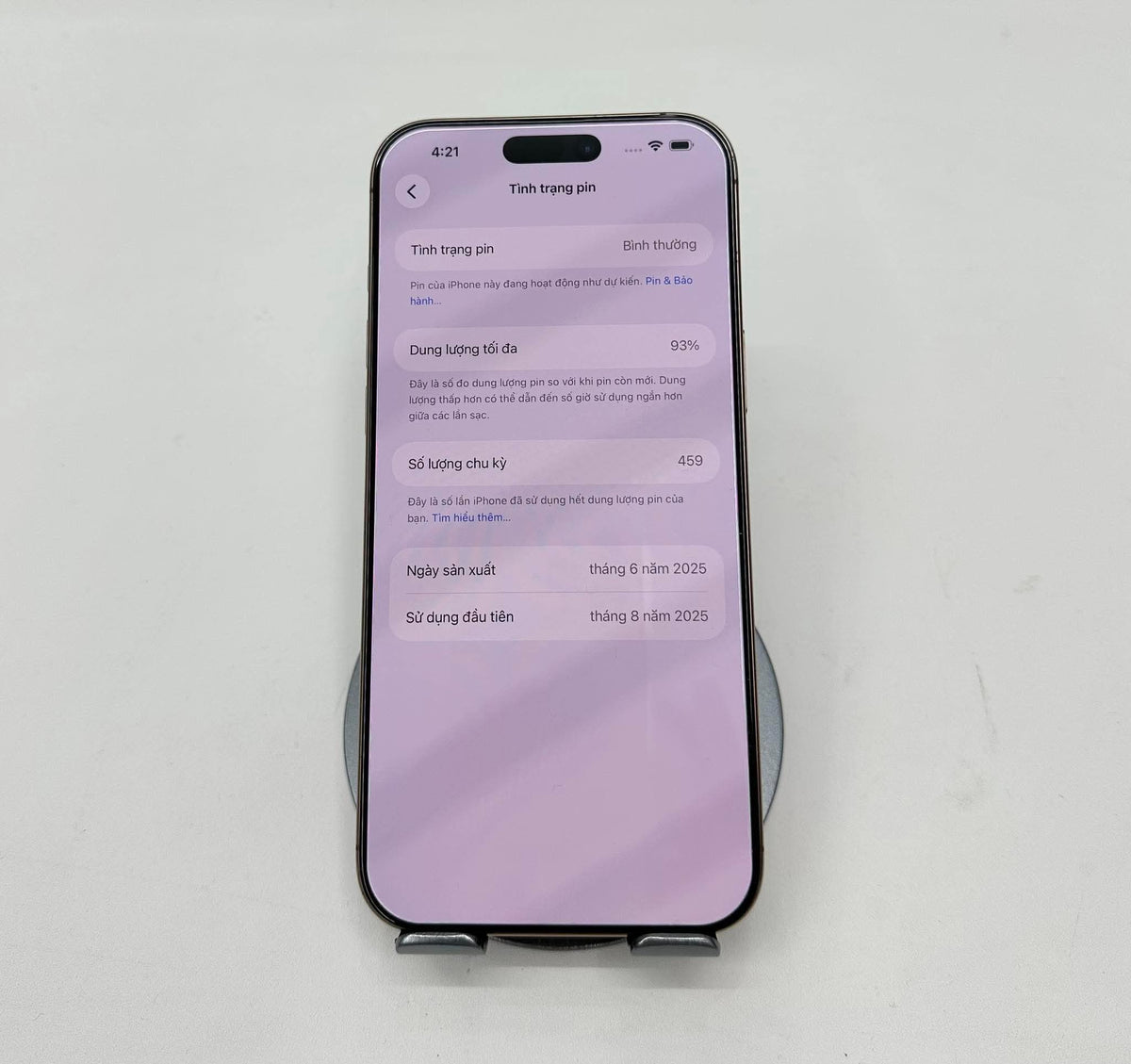 IPhone 16 ProMax 256GB Màu vàng - Pin 93% - 01673 -a -*
