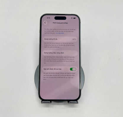 IPhone 14 Pro 128gb Màu trắng - Pin thay mới 87% CH - 74045 - a-