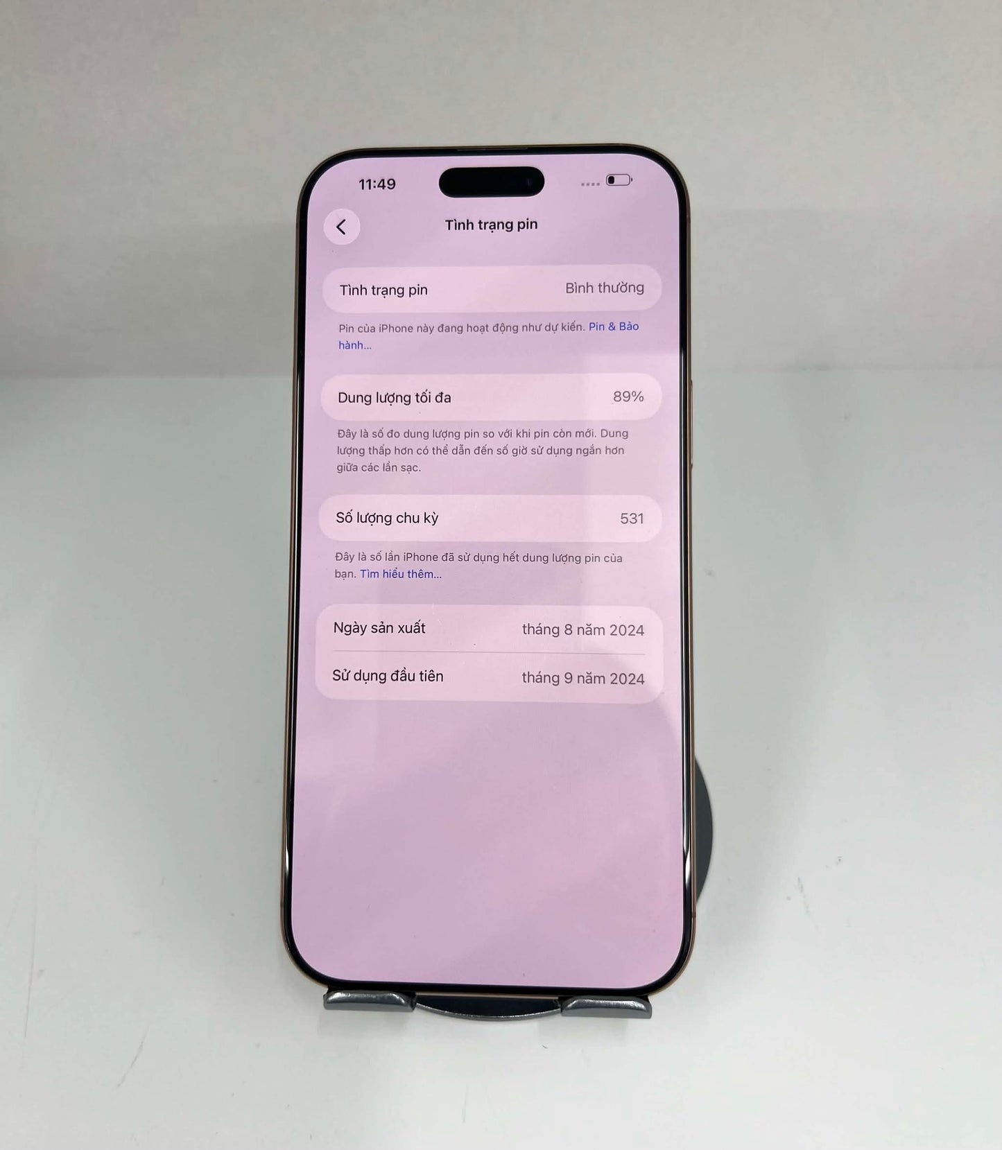 IPhone 16 ProMax 256GB Màu vàng - Pin 89% -84370 -  A-*