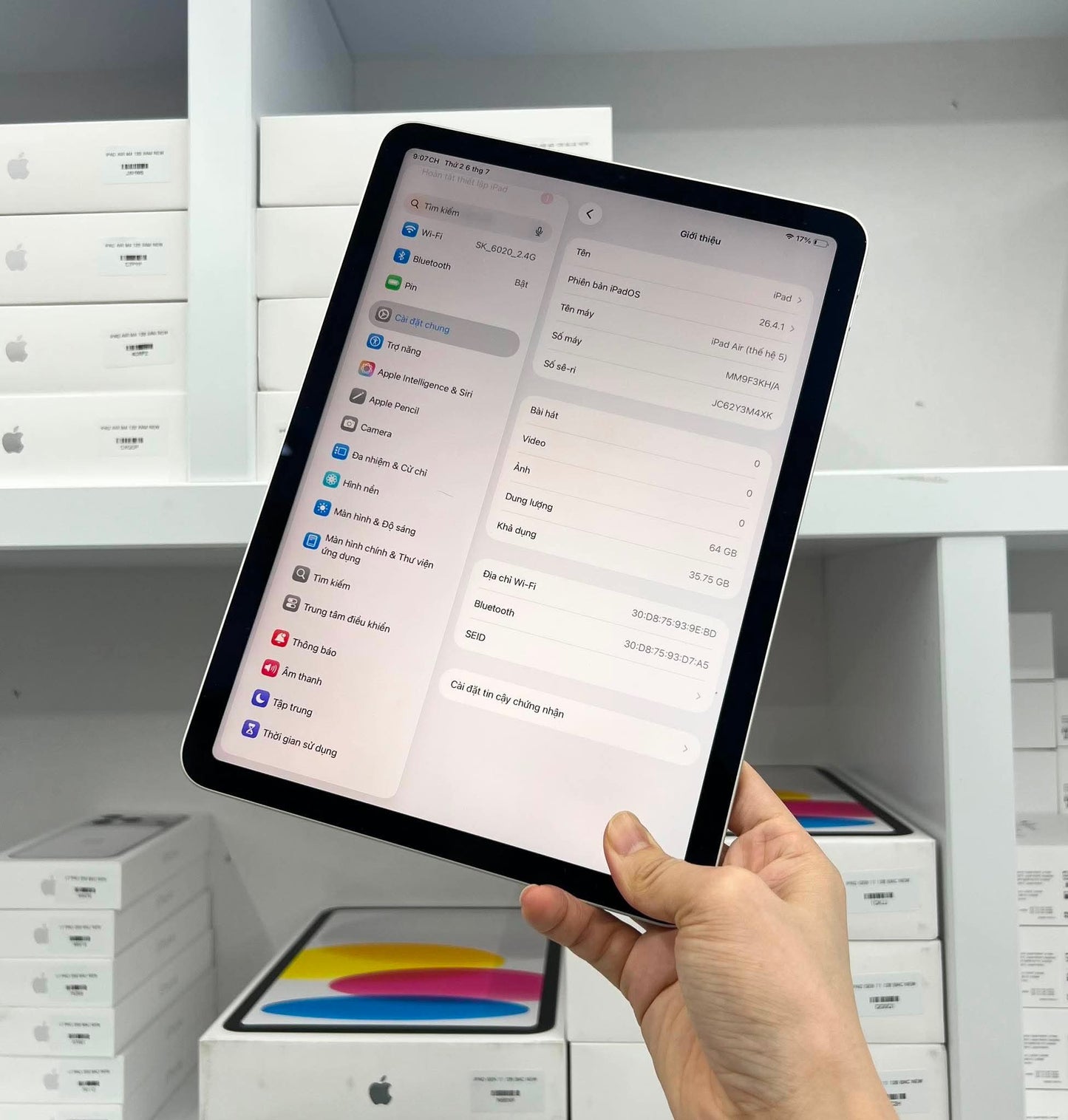 Ipad Air 5 64gb Màu Starlight - Pin 83% - 3M4XK - A- Teku