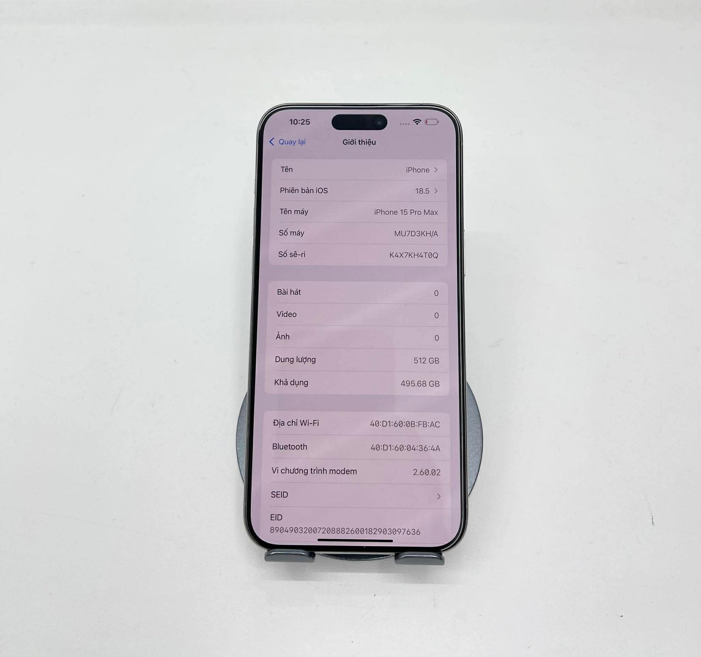 IPhone 15 Promax 512gb Màu Trắng - Pin 100% sạc 1 lần - 26897