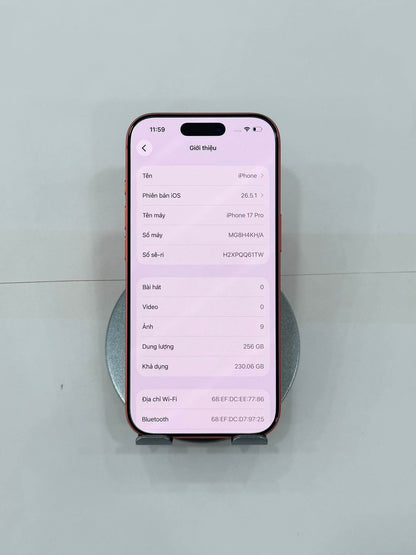 IPhone 17 Pro 256gb Màu Cam - Pin 100% sạc 196 lần - 48315 - Teku