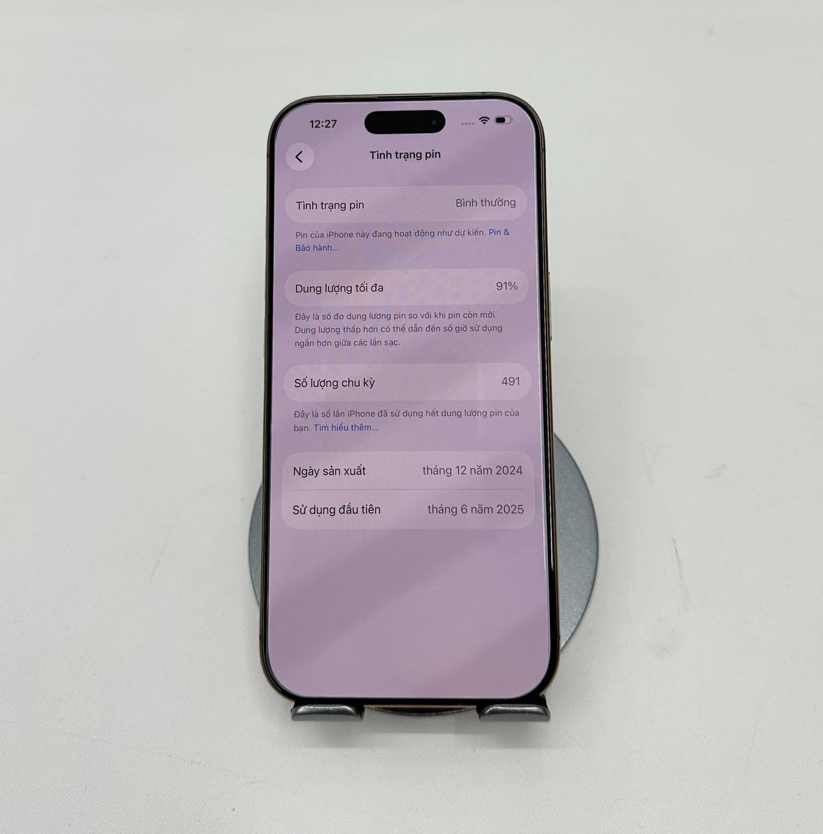 IPhone 16 Pro 256 Màu Vàng - Pin 91% -  01521