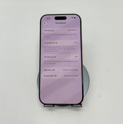 IPhone 16 Pro 256 Màu Vàng - Pin 91% -  01521