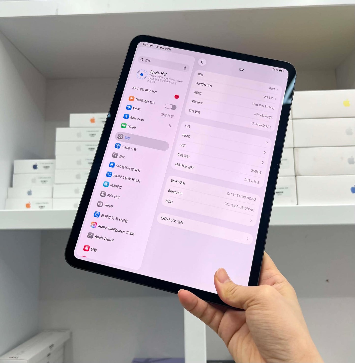 IPad Pro M4 bản 256GB Màu xám Box + sạc zin - Pin 100% sạc 5 lần - KD6JC Teku
