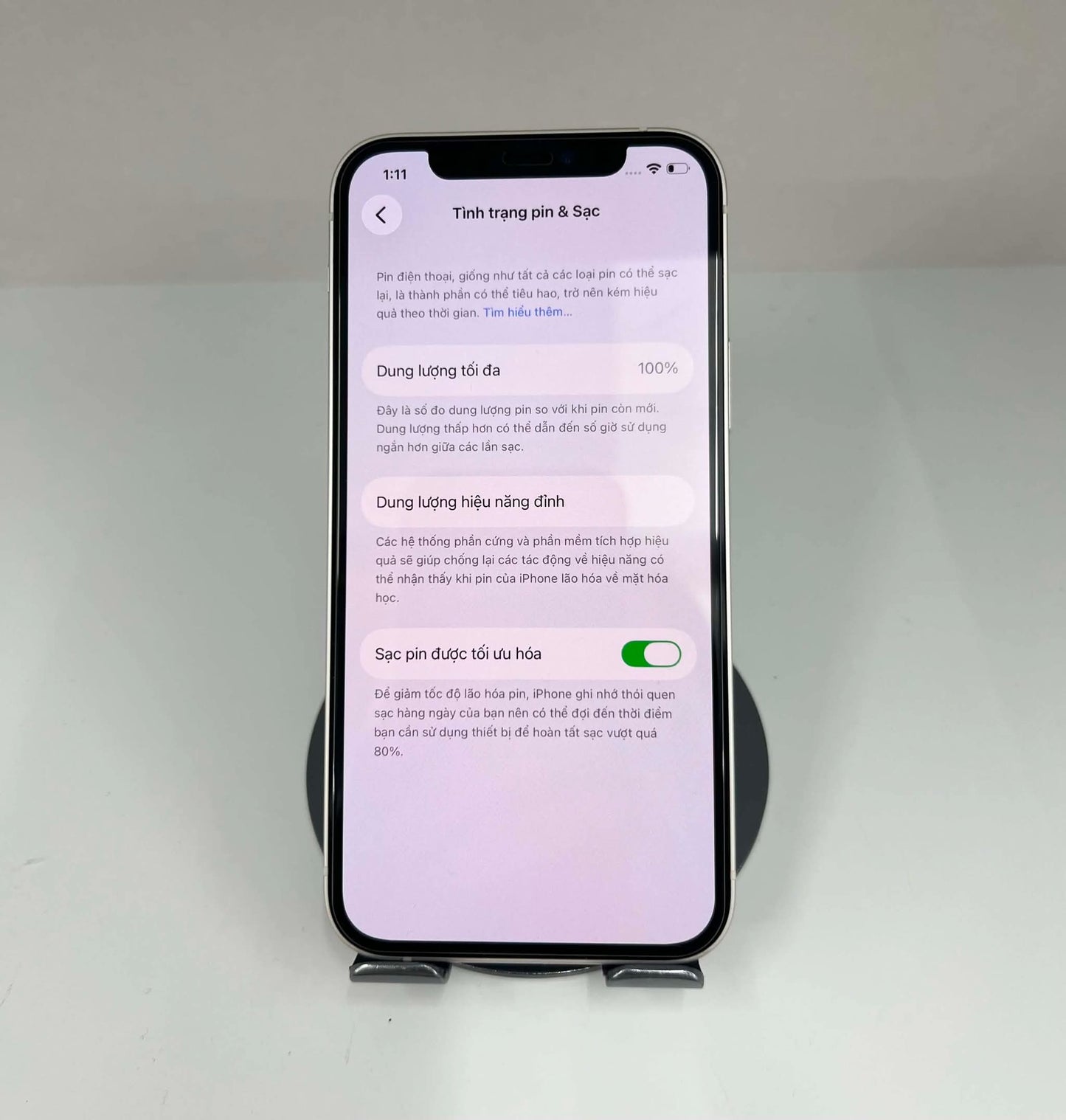IPhone 12 bản 128gb Màu trắng - Pin thay mới 100% - 18496 A-*