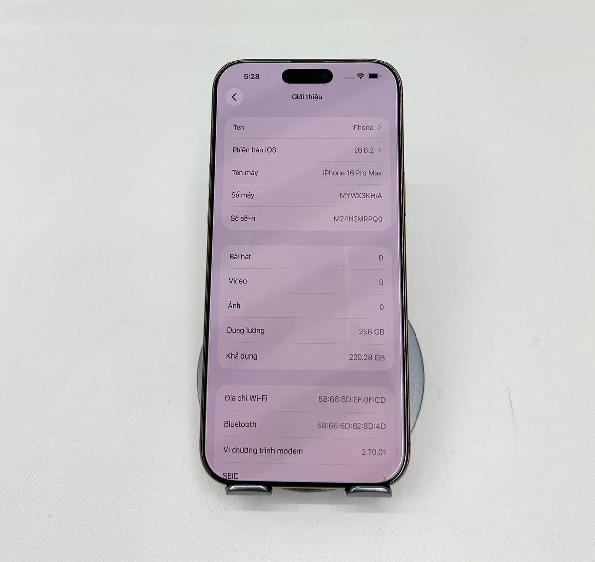 IPhone 16 ProMax 256GB Màu vàng- Pin 89% - 60326 - a-*