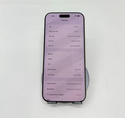 IPhone 16 ProMax 256GB Màu vàng- Pin 89% - 60326 - a-*