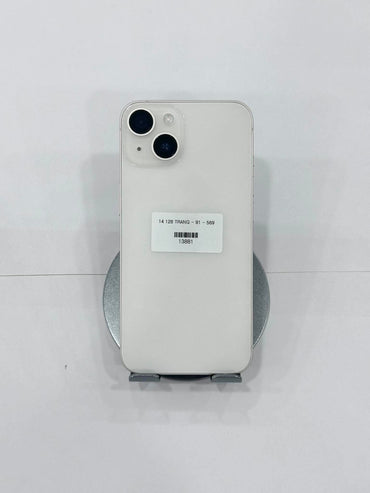 IPhone 14 bản 128gb Màu trắng - Pin 91% -13881 Teku