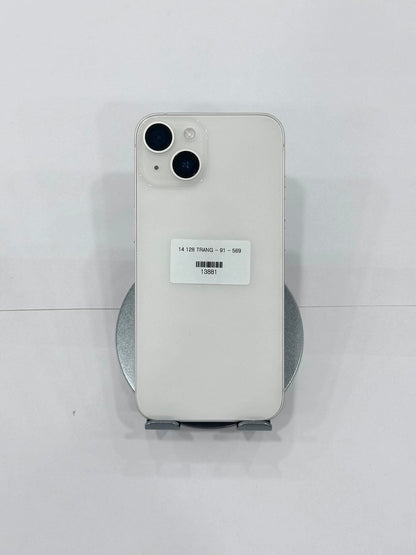 IPhone 14 bản 128gb Màu trắng - Pin 91% -13881 Teku