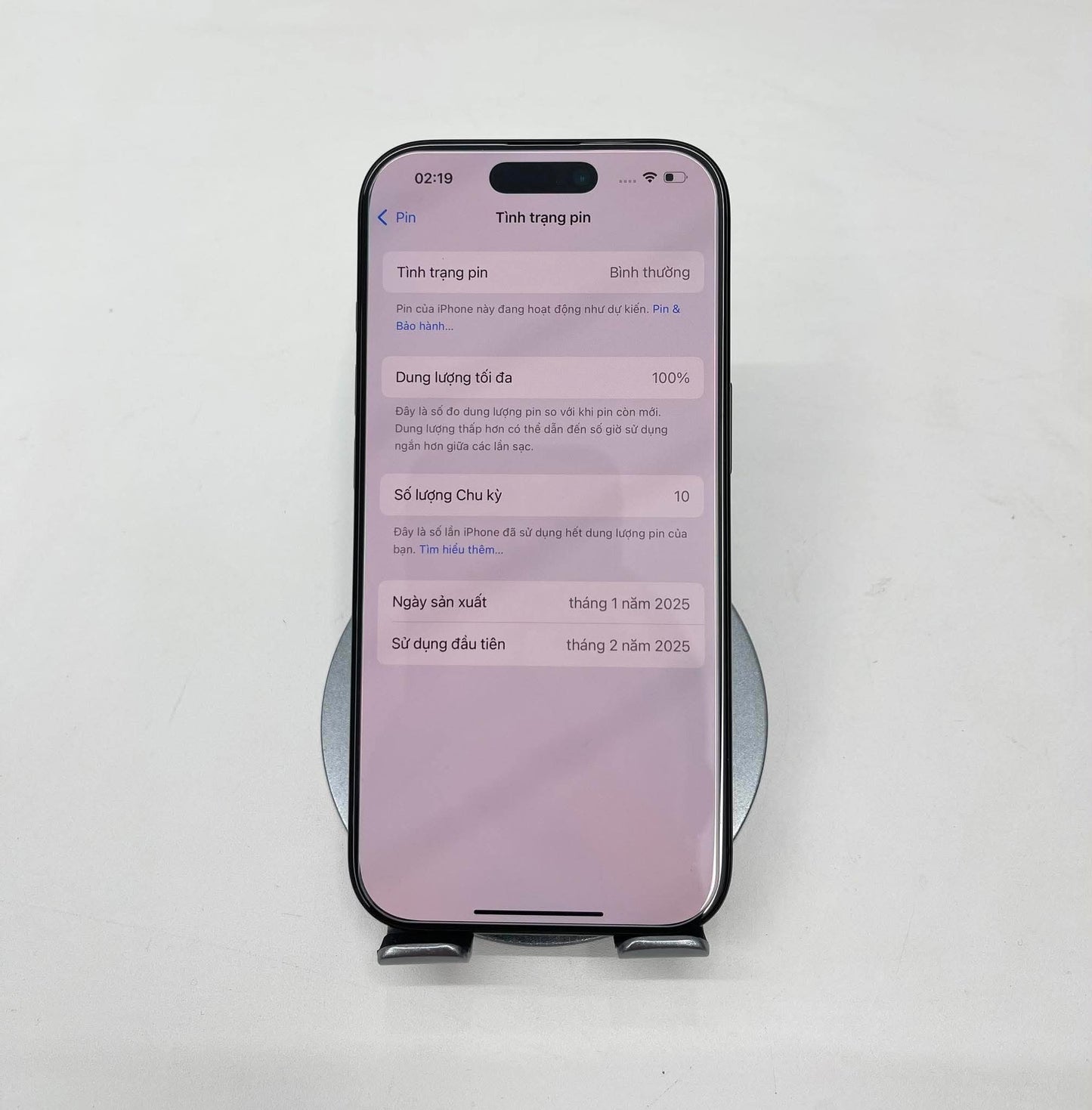 IPhone 16 Pro 128GB màu đen - Pin 100% sạc 10 lần - 61748