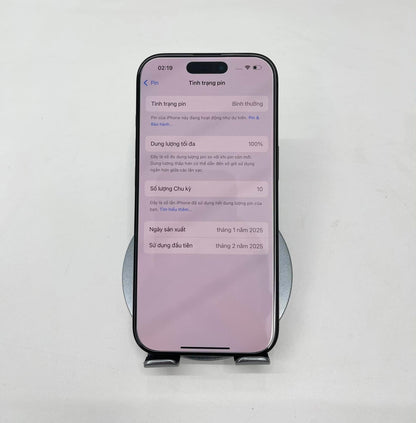 IPhone 16 Pro 128GB màu đen - Pin 100% sạc 10 lần - 61748