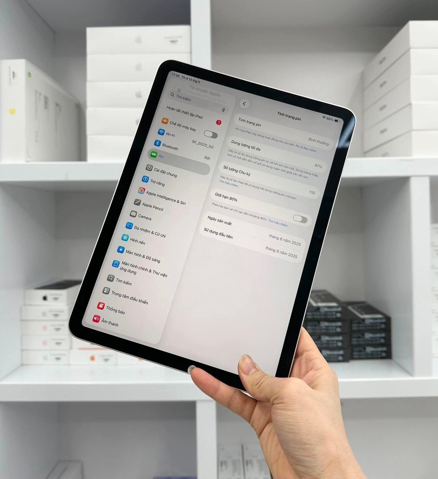 Ipad Air M3 128gb Màu Starlight - Pin 97% - 59FGF