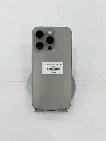 IPhone 16 Pro 128 Màu Titan - Pin 92% - 28171 Teku