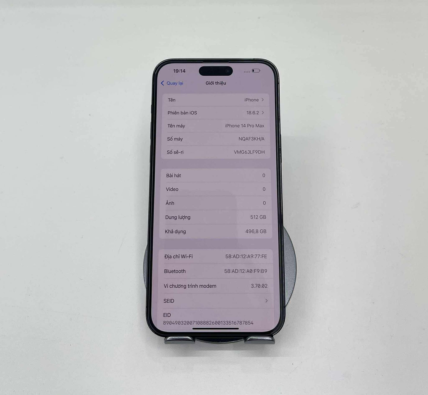 IPhone 14 ProMax 512GB Màu đen Refo - Pin 94% - 55814 A-* TEKU