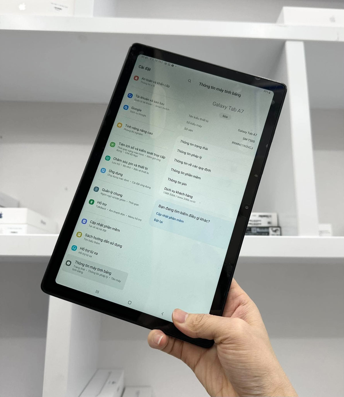 Samsung Tab A7 64gb Xám cũ - A-