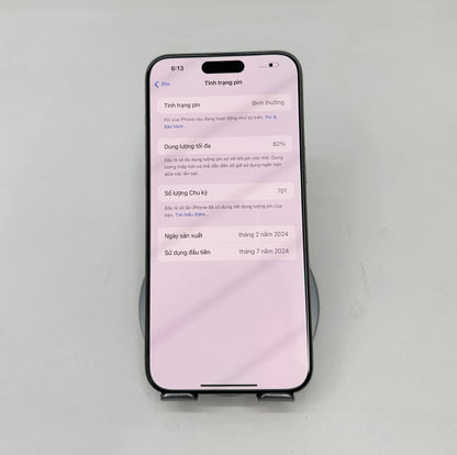 IPhone 15 ProMax 256GB Màu trắng - Pin 82% - 49285 - a-* Busan