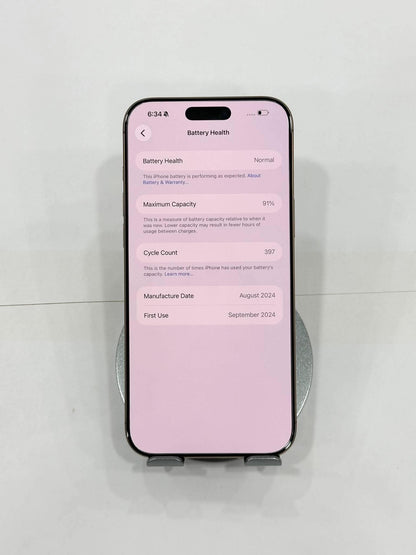 IPhone 16 ProMax 256GB Màu vàng - Pin 91% - 85576 - a-* Teku