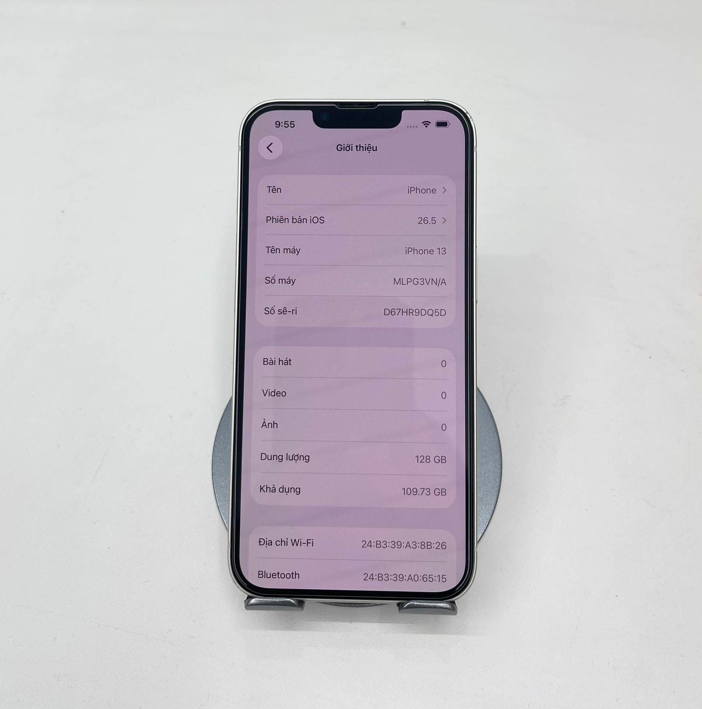IPhone 13 128gb Màu Trắng - Pin 87% - 52646 A-*