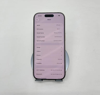 IPhone 16 Pro 128gb Màu Vàng - Pin 91% - A - 34199