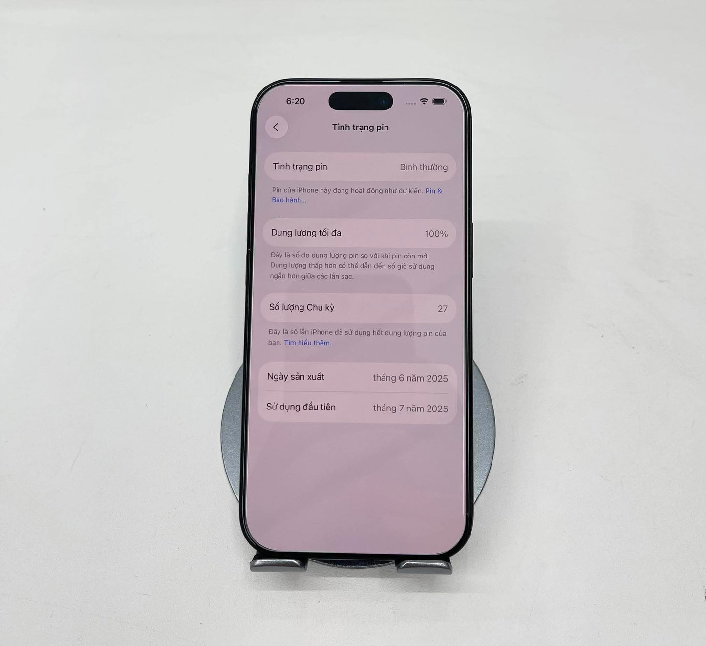 IPhone 16 Pro 128GB màu đen - Pin 100% sạc 27 lần - 93523