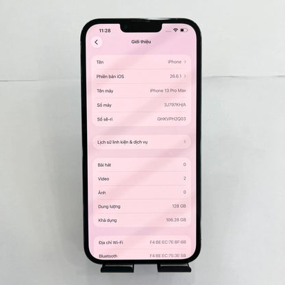 Iphone 13 Promax 128gb Màu blue- Thay Pin  - 81330 - a-* Busan