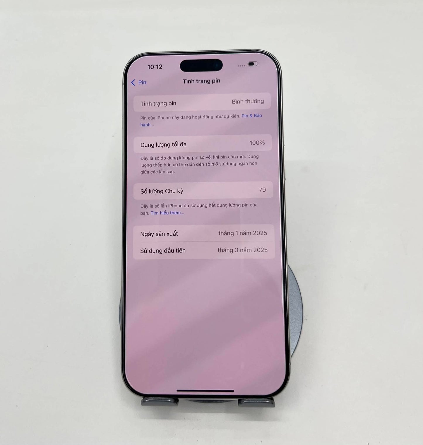 IPhone 16 ProMax 256gb Màu trắng - Pin 100% sạc 79 lần -44208