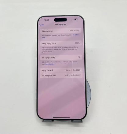 IPhone 16 ProMax 256gb Màu trắng - Pin 100% sạc 79 lần -44208