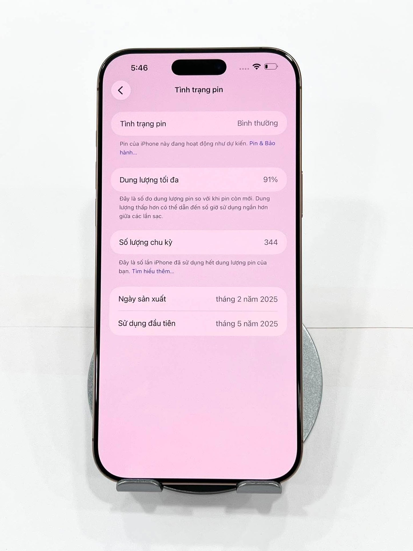 IPhone 16 ProMax 256GB Màu vàng - Pin 91% - 95182 Teku