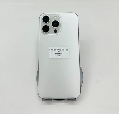 IPhone 15 ProMax 256GB Màu trắng - Pin 82% - 49285 - a-* Busan