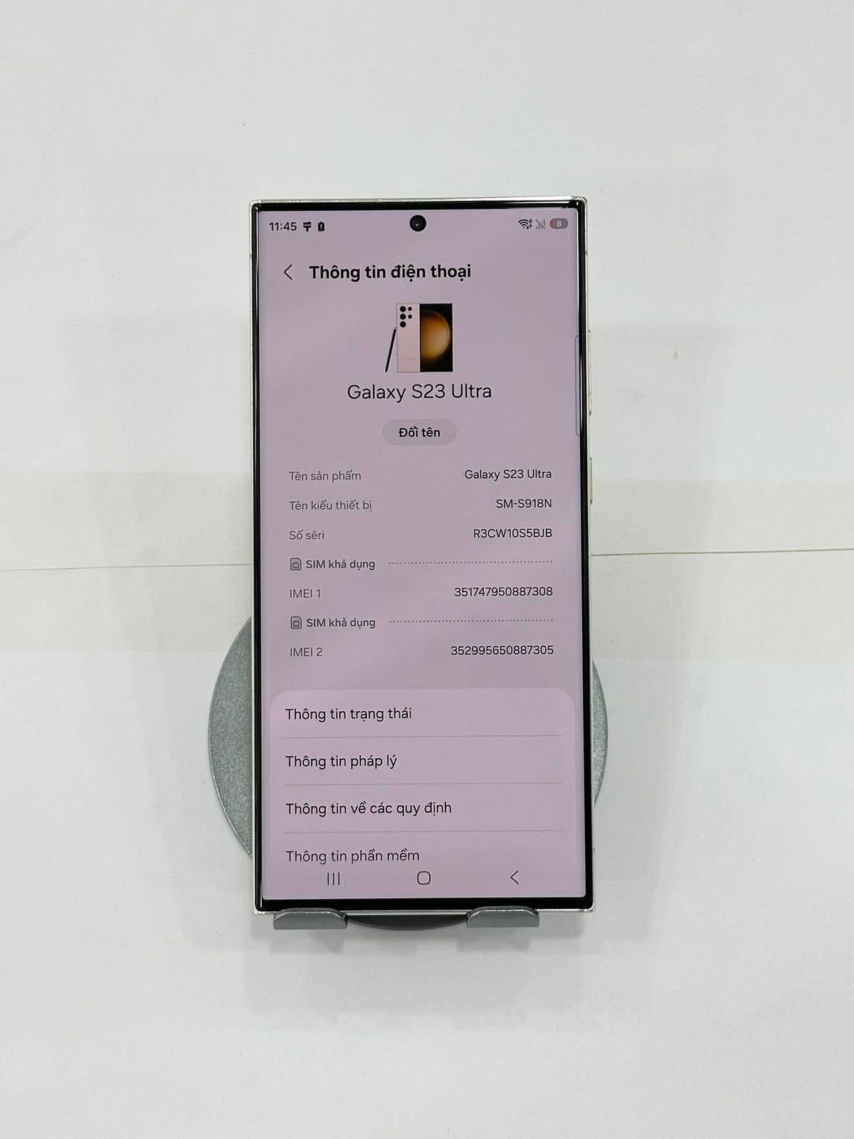 SamSung S23 Ultra 256gb Màu trắng - 87305 - A-* TEKU