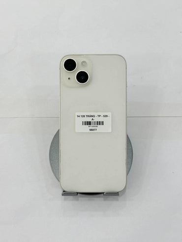 IPhone 14 bản 128gb Màu trắng - Thay Pin 100% - 98877 - a- Teku