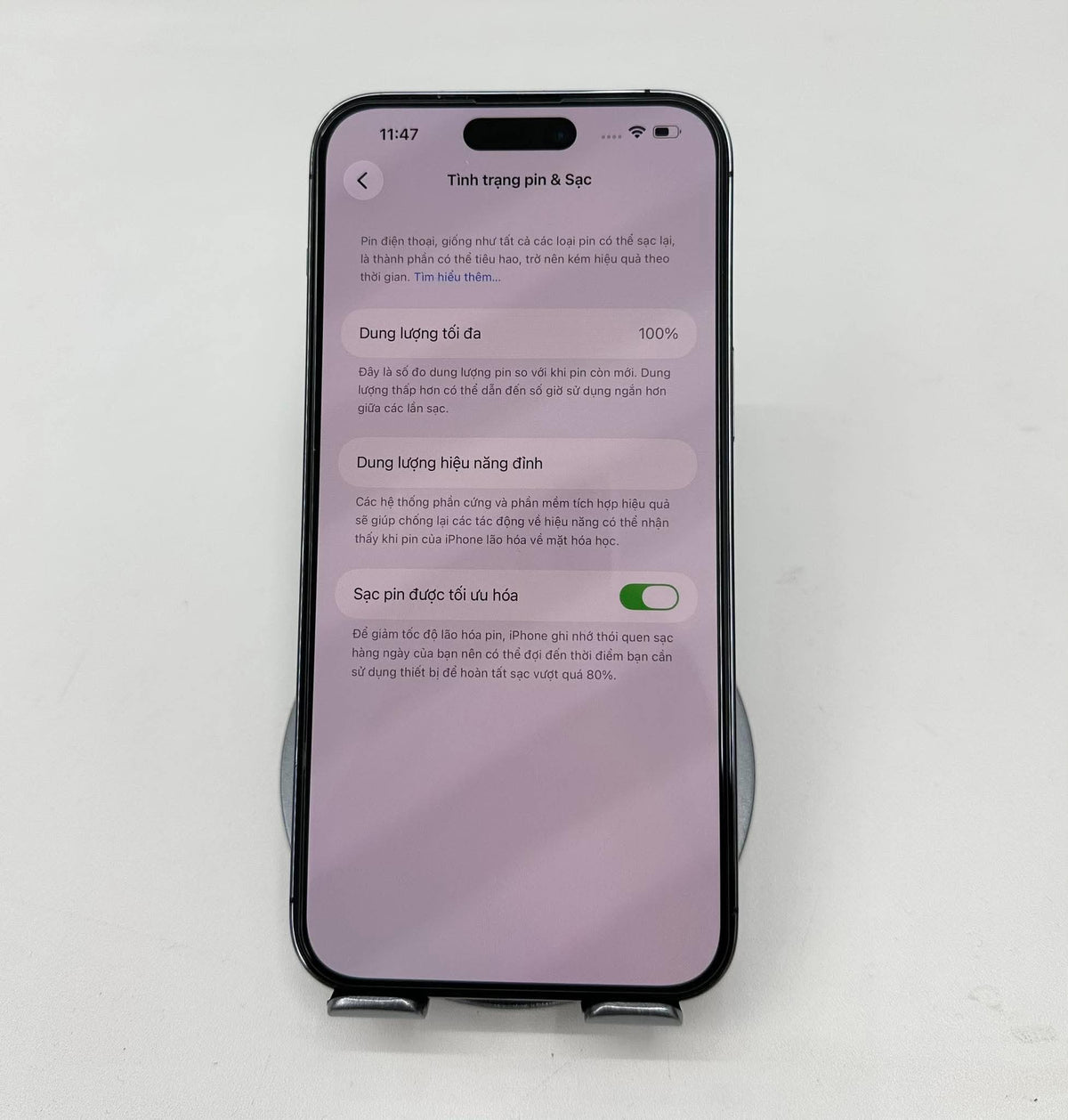 IPhone 14 ProMax 256gb Màu Tím - Thay Pin 100%  - 43807 A-
