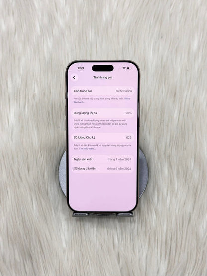 IPhone 16 Pro 256 Màu Vàng - Pin 90% - 61398 A- TEKU