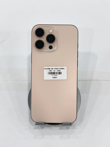 IPhone 16 ProMax 256GB Màu vàng Demo- Pin 100% sạc 12 lần - 54897 TEKU