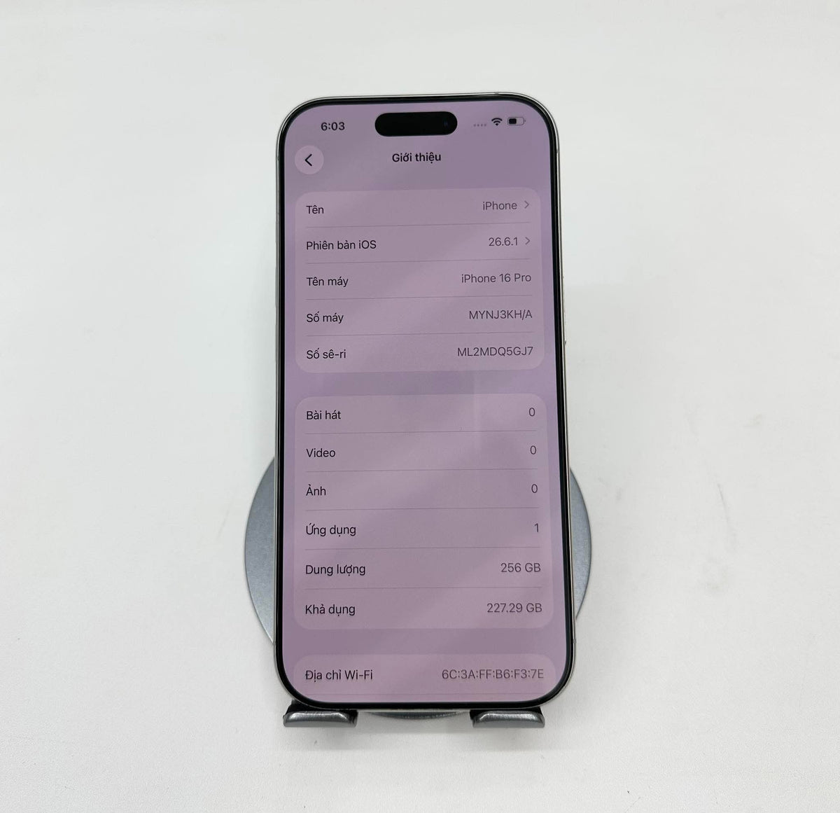 IPhone 16 Pro 256gb Trắng - Pin 90% - 64042 -a-* Busan