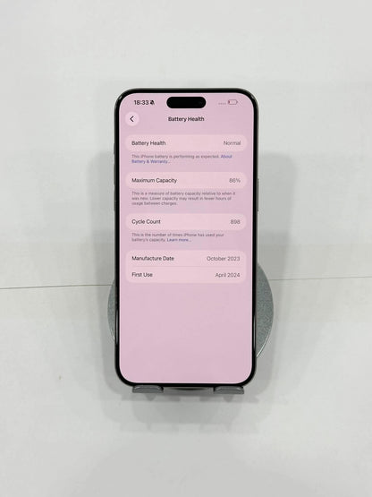 IPhone 15 Promax 512gb Màu Titan - Pin 86% - 90266 - a-