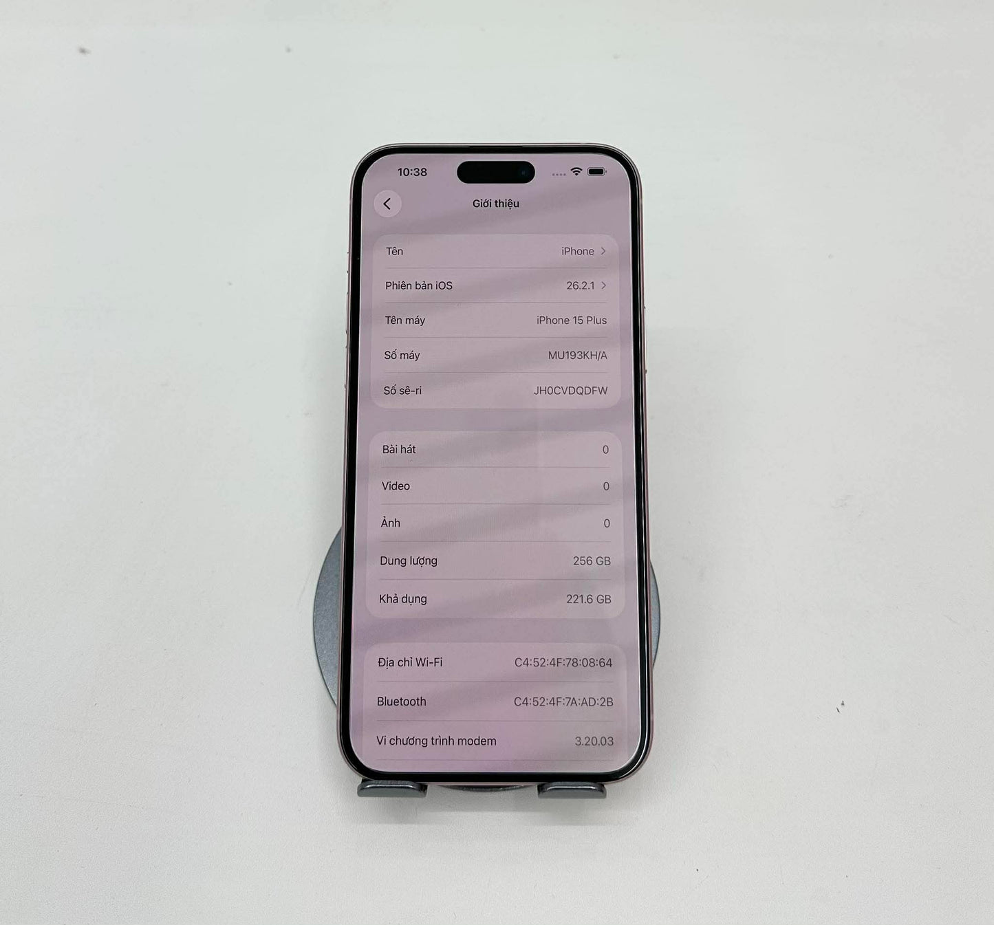 IPhone 15 Plus 128GB Màu hồng - Pin 100% sạc 3 lần - 61824 A-*