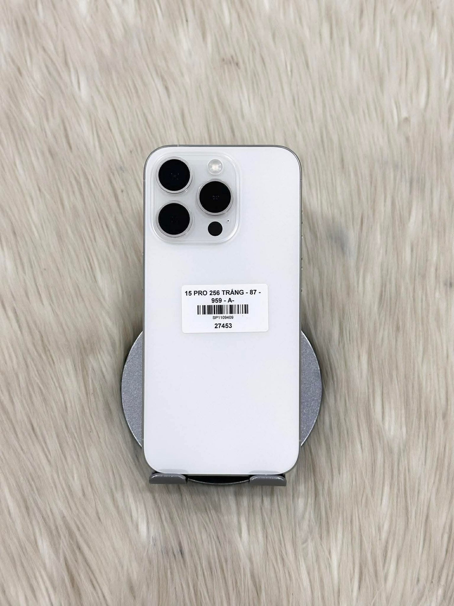 IPhone 15 Pro 256gb Màu trắng, Pin zin 87% - 27453 - A- Teku